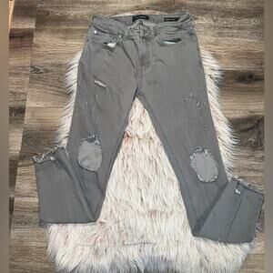 PACSUN women’s grey distressed skinniest jeans